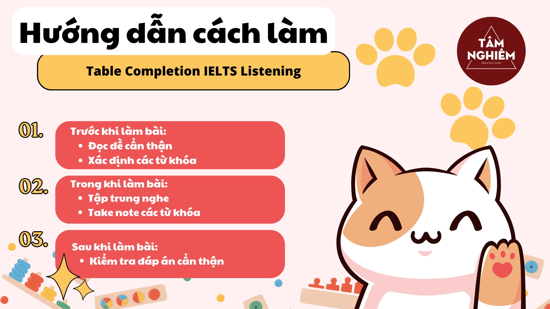 Hướng dẫn cách làm Table Completion IELTS Listening