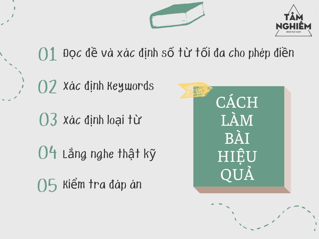 Cách làm các dạng câu hỏi trong ielts listening part 4