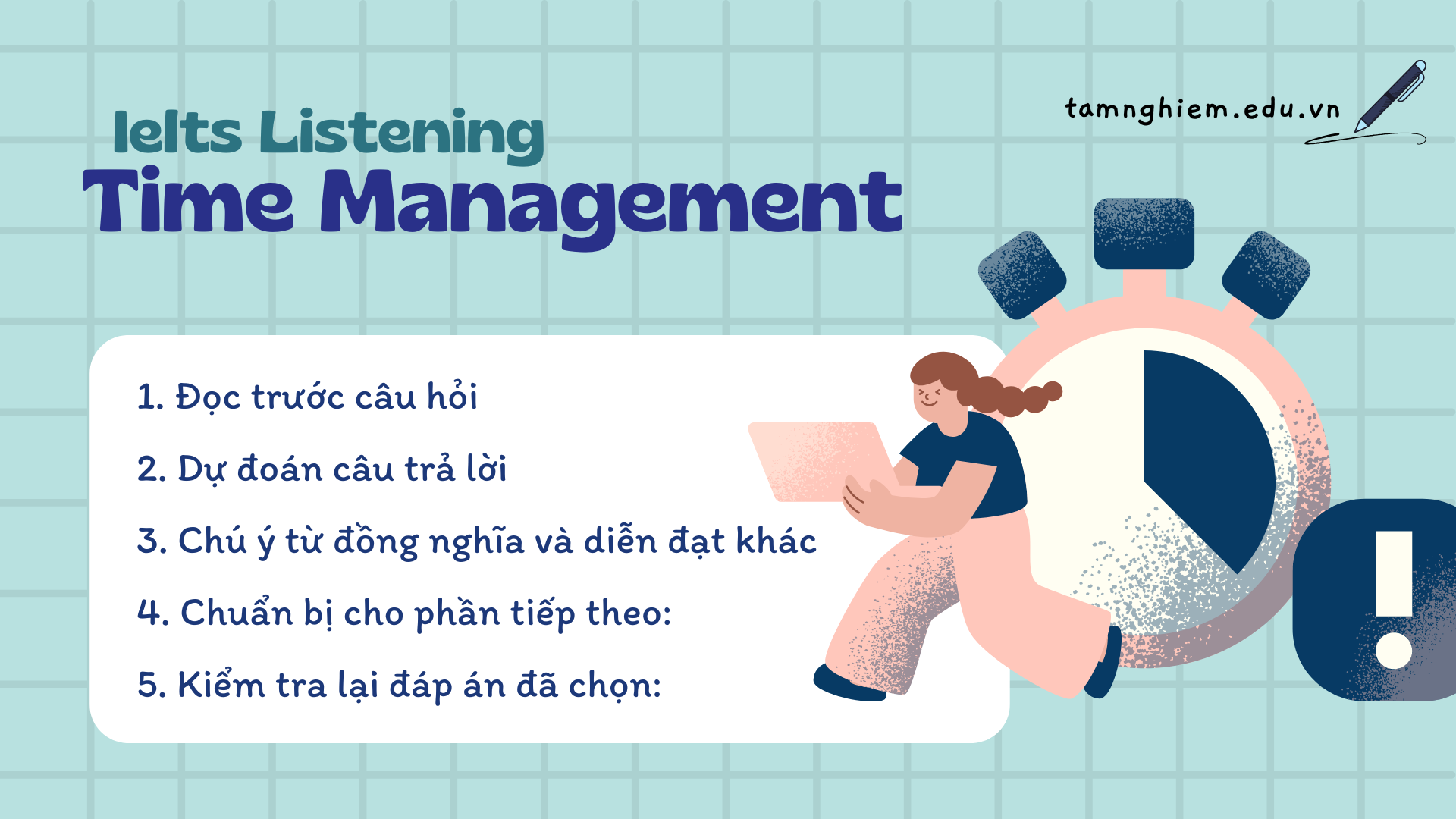 Quản lý và tối ưu thời gian làm bài ielts listening