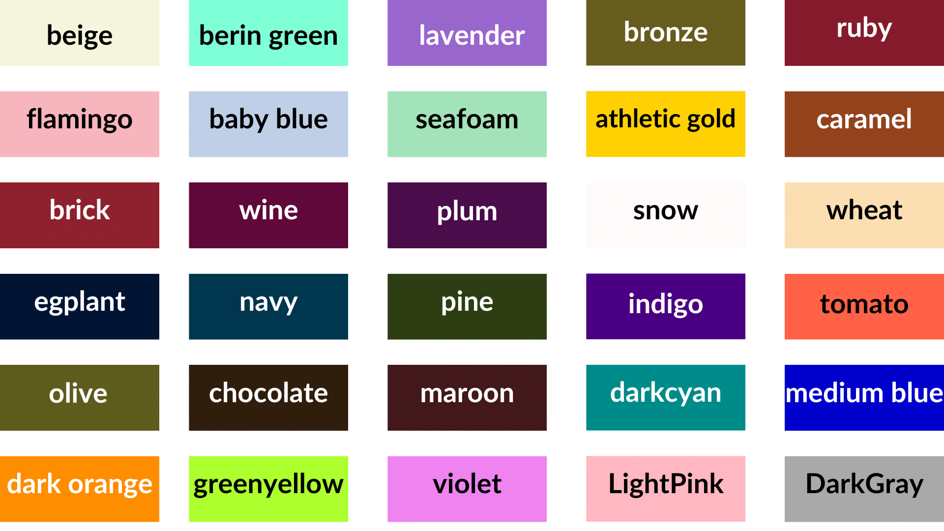 Một số màu sắc khác nâng cao có thể bạn chưa biết