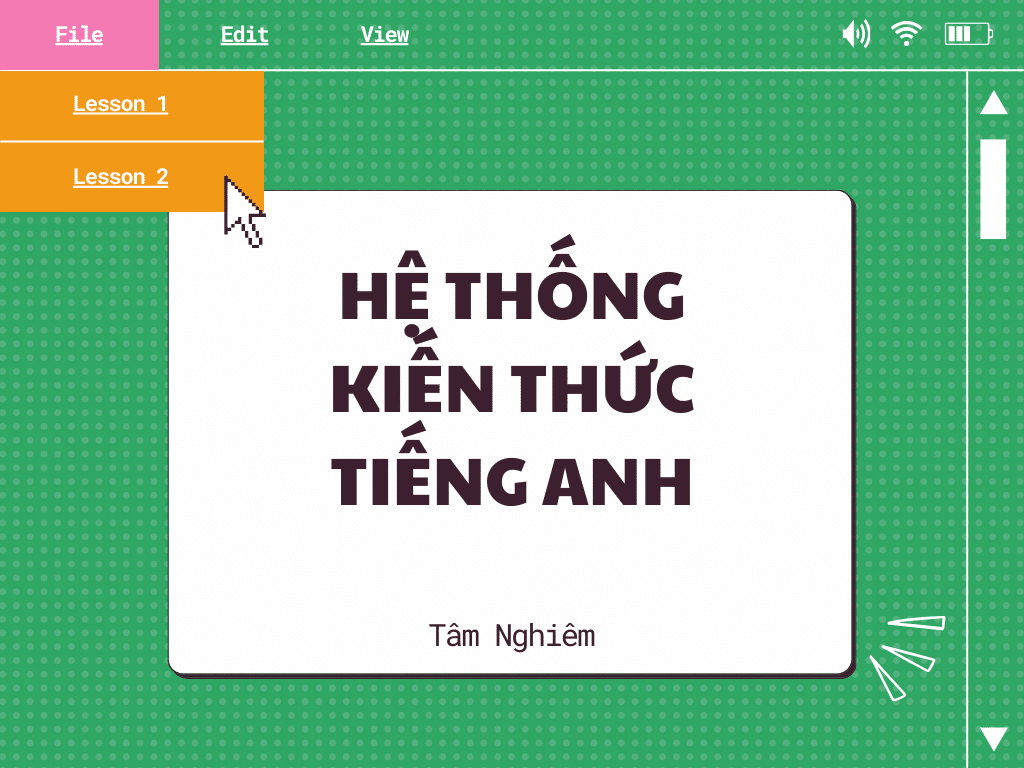 Hệ thống kiến thức tiếng anh thi THPT - Tâm Nghiêm