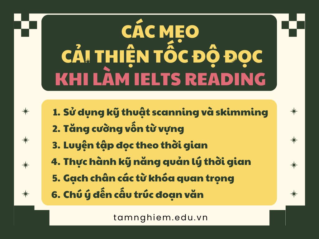 các mẹo cải thiện tốc độ đọc