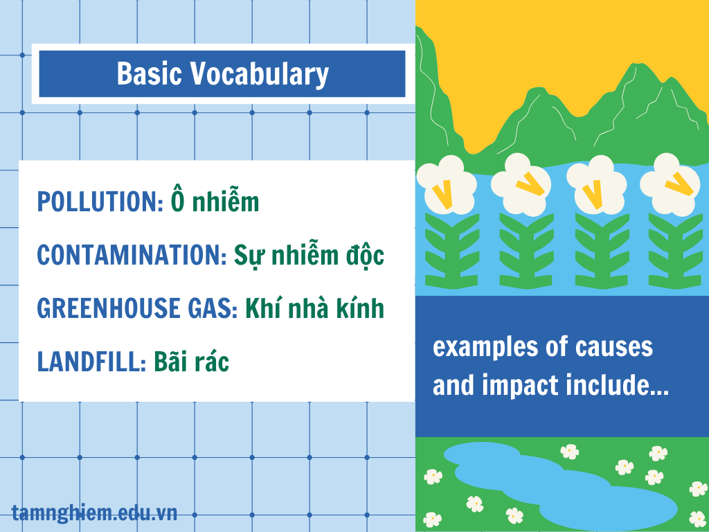 Các từ vựng chủ đề Ô Nhiễm