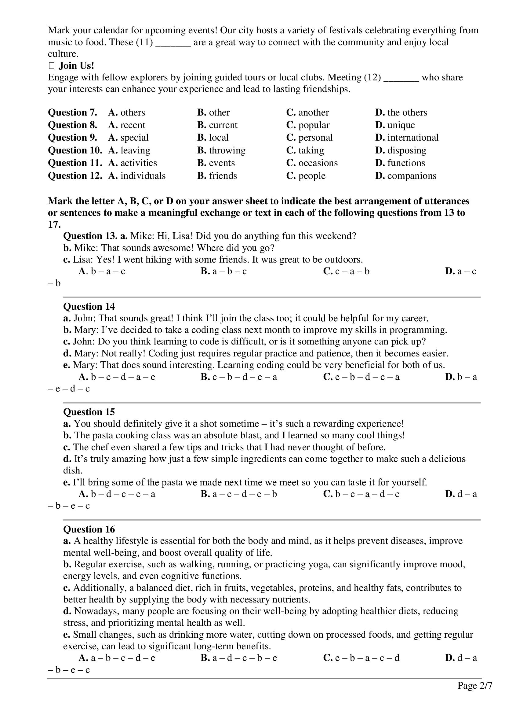 Hướng dẫn làm đề thi tốt nghiệp THPT Tiếng Anh số 18 2