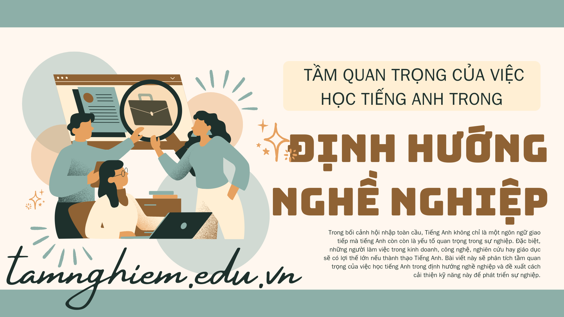 Tầm quan trọng của học Tiếng Anh trong định hướng nghề nghiệp