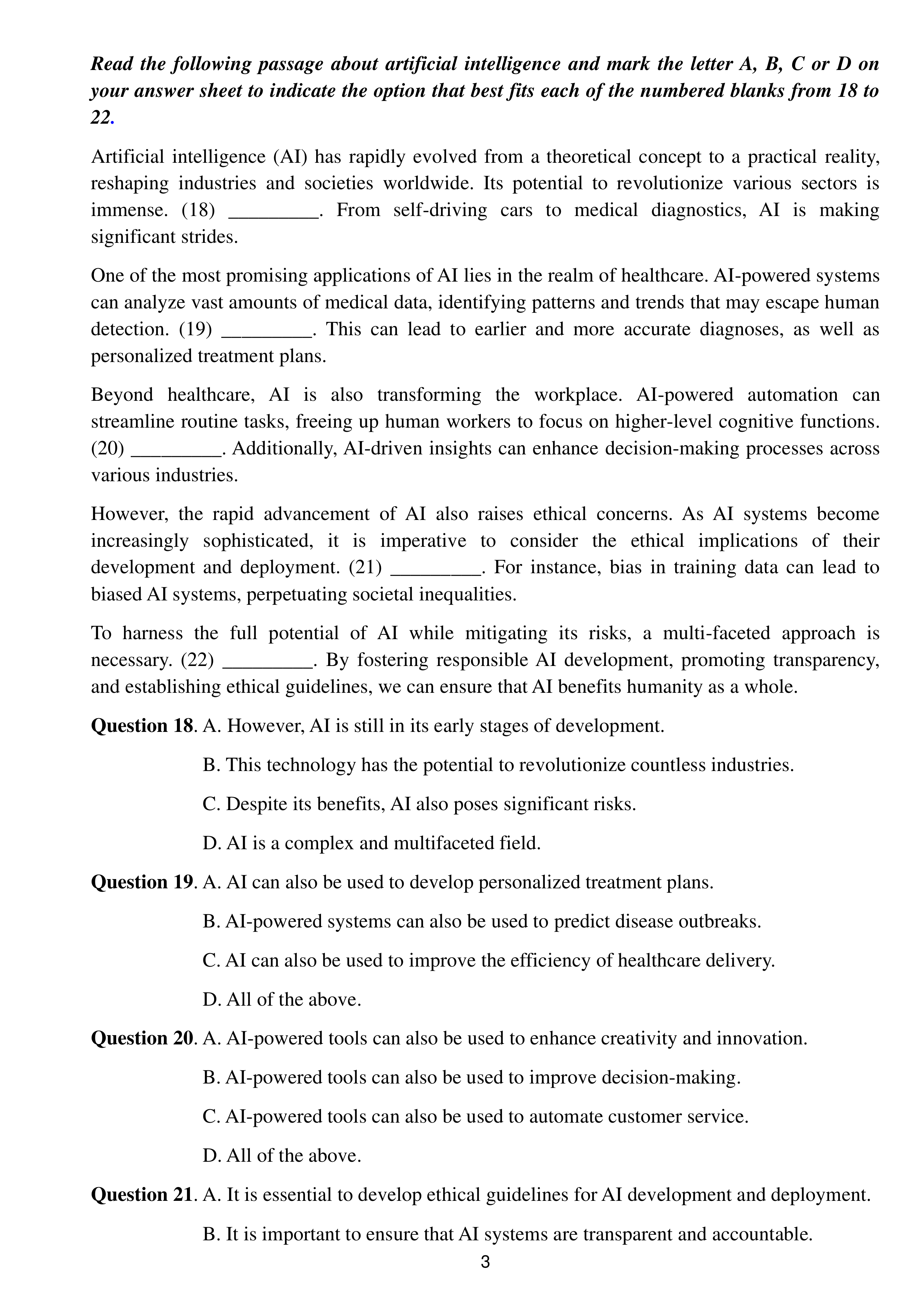 đề thi tốt nghiệp THPT Tiếng Anh số 06 TRANG 3